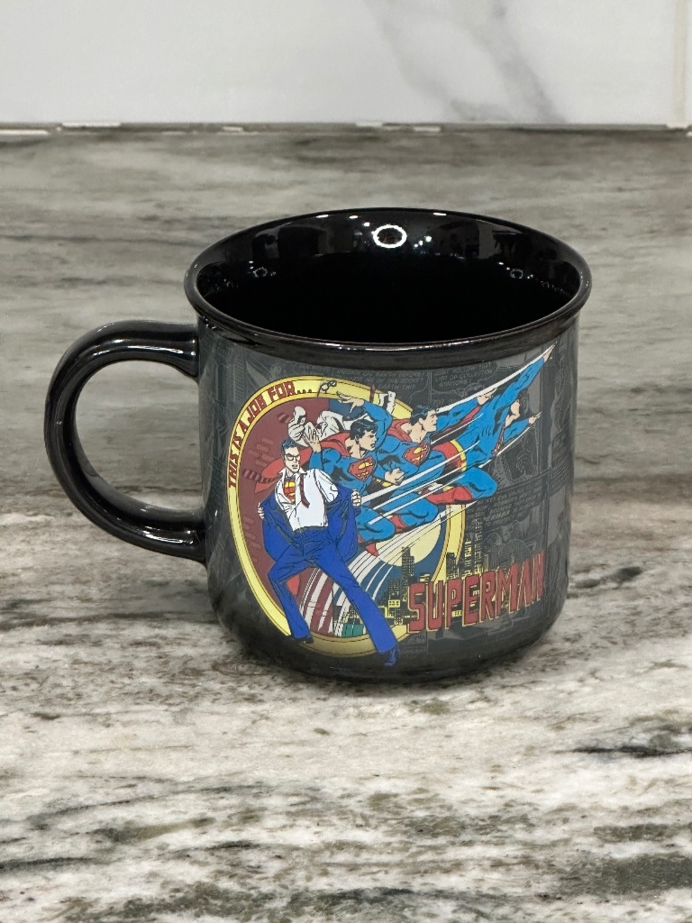 SUPERMAN Heat Changing MUG 12 oz NEW Fathers Day Classic DC Comics Clark Kent